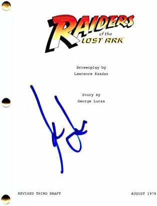 Харисон Форд потпиша автограмски напаѓачи на изгубениот лак со целосен филмски скрипта - во режија на: Стивен Спилберг - Ко -глуми:
