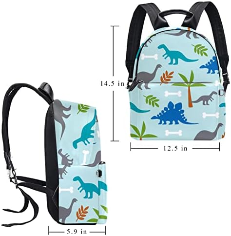 TBOUOBT кожен ранец за патувања со лесен лаптоп лесен ранец за жени мажи, цртана уметност цртање животинска лисица
