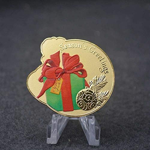 2021 Среќна Божиќна златна плоча Дедо Мраз колекционерски колекционерски колекционерски монети