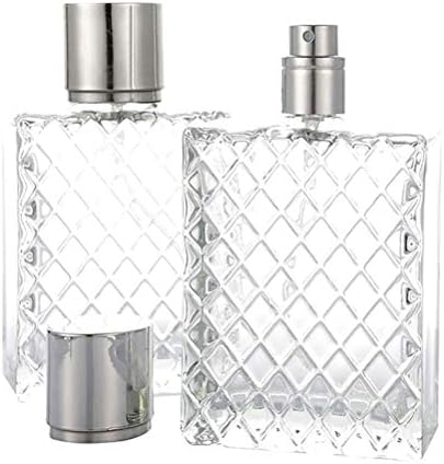 Шишиња за парфеми Fauitay, решетки за шише со парфеми од 100 мл преносни чисти патувања за полнење парфем стакло празно шише