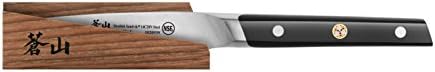 Cangshan TC Series 1020946 Шведска 14C28N челик фалсификуван 3,5-инчен нож за паркирање и сет на дрвена обвивка