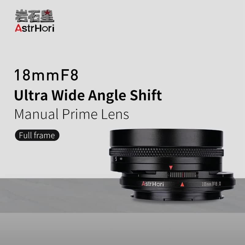 Леќи со широк агол на Astrhori 18mm F8, компатибилен со Canon EOS-R монтирање на огледални камери EOS R RP R5 R6