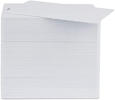 Пакет од 500 БЕЛИ CR80 Пвц Картички со Слот Удар На Кратка страна | 30 mil од easyIDea