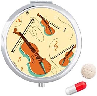 Виолина Музички Инструменти Шема Пилула Случај Џеб Медицина Кутија За Складирање Контејнер Диспензерот