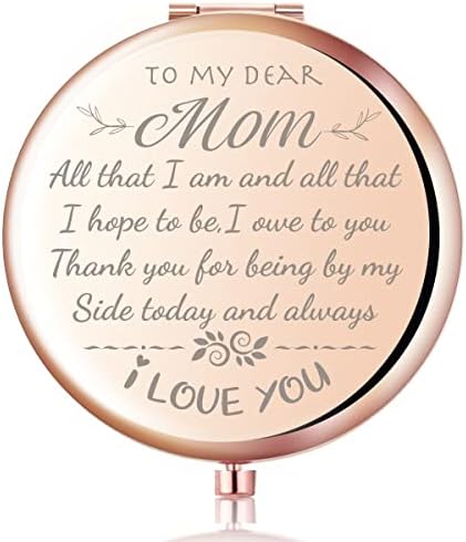 z-crange Ви благодариме што бевте од моја страна денес и секогаш се кренав злато Компактно огледало за мајка, уникатен подарок за роденденски свадба на Денот на мајкат?