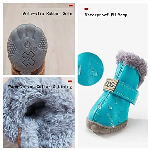 Зеротон топло куче снег чизми водоотпорни анти-лизгачки кутре кутре мачки зимски чизми миленичиња чевли