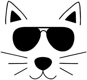 Зделка Макс Налепници Кити Носење Очила За Сонце Налепница Лаптоп Автомобил Лаптоп 5.5