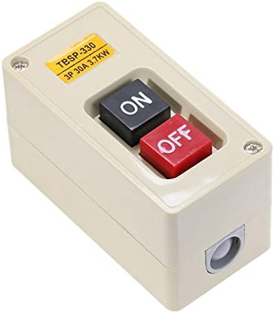 SVAPO TBSP-330 3 Фаза 3,7kW 30A Копче за притискање на копчето за напојување на копчето за вклучување на прекинувачот за вклучување