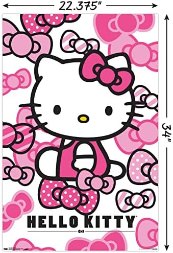 Trends International Hello Kitty Bows Wallид постер 22.375 x 34