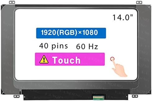 Замена на екранот за Lenovo ThinkPad T470 20HD Серија 14.0 FHD 1920 × 1080 40 PIN LCD LCD Douch Screen Display Панел
