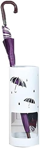 Kuyt Metal чадор штанд решетката со шема на чадор, држач за бесплатно стоење на чадорот за домашен хотел за влез во хотел/бела