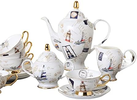 Jydbrt европски стил чај, керамички чајник, креативен сет за кафе, англиски попладневен чај, чаша за коски од кина, миризлив чај сет