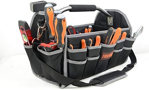 19 отворена алатка за склопување торба со преносна каиш за рамо преносен организатор на алатка за водоотпорни