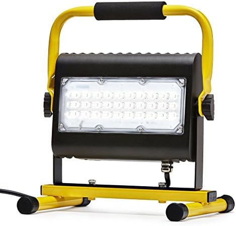 Prolight 411050 Slim 50-Watt LED работно светло сингл и подот ул 5000 лумени, една големина, жолта/црна боја