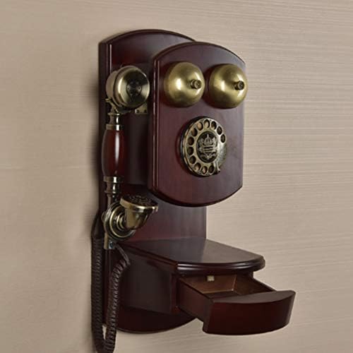 MJWDP Retro Rotary Dial Phone Antique Wired Continental Telephone Thone Decoration