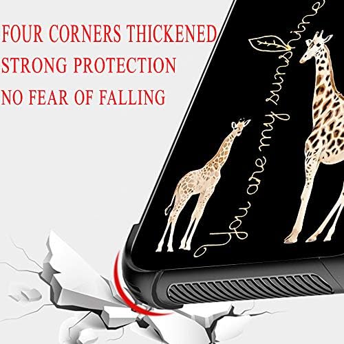 Caseегаилијан iPhone 11 кутија, жирафа сончоглед iPhone 11 Случаи за девојчиња/жени, непрекинато засилени агли фашоин заназад