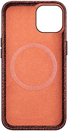 Лопи [Bicolour Серија iPhone 13 Мини Кожа Случај Компатибилен Со MagSafe, Тенок Задниот Капак Компатибилен Со Apple MagSafe Полнач/Паричник/Батерија