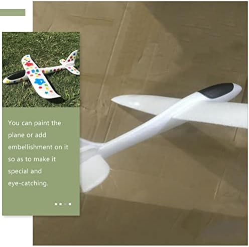 Додатоци за патувања Toyvian 2 парчиња Недовршена пена Авион играчка DIY сликарство рака фрлајќи пена прирачник за фрлање авионски играчки играчки