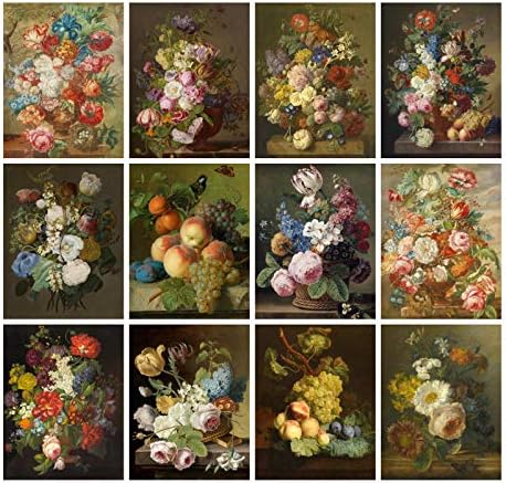 Ѕид Календар 2023 [12 страници 8 х12] Цвеќе Мртва Природа Од Јан Франс Ван Даел Гроздобер Антички Уметнички Музеј Сликарство