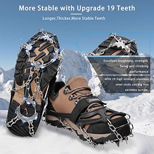 Ледени ледени влечни влечење се плеткаат грчеви за чевли за пешачење, снежни чевли, не лизгачки мраз за чевли и чизми мажи жени