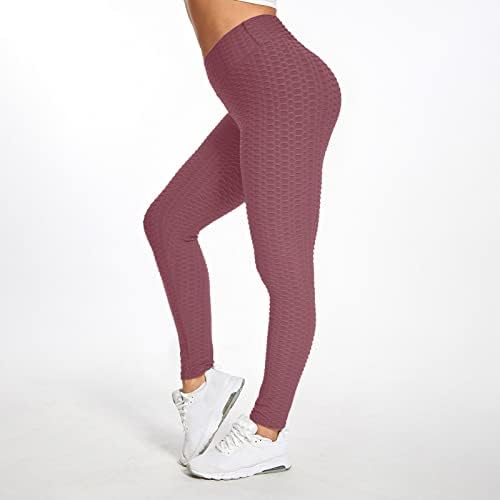 Хеланки со високи половини за жени атлетски меки меки џегингс панталони за трчање велосипедска јога тренингот