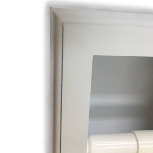 Тафт вдлабнато подготвено сиво дрвен држач за тоалетна хартија со wallидна рамка за прегратки