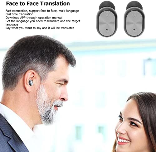 Слушалки за преведувач на јазик, Bluetooth 5.3 Двонасочен Уред За Преведувач со 3 Режими На Превод за 144 Јазици, Преведувач На Слушалки