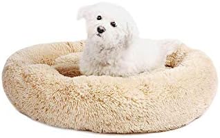 Подот за кучиња за кучиња со соништа | Тркалезен кревет за кучиња, долги кадифни кревети за домашни миленици за малку средни големи миленичиња кученца Мат одгледув?