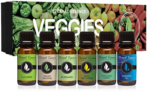 Serenity - Подарок сет од 6 сите природни масла за мириси - Ултра зелена, спокојна оаза, зелено цитрусно дрво, морска сол, Апалачки