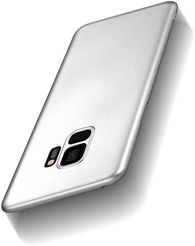 Случај Кадорабо Компатибилен Со Samsung Galaxy S9 Во Метална Сребрена Отпорна На Удари И Отпорна На Гребење Пластична Тврда Обвивка - Ултра Тенка
