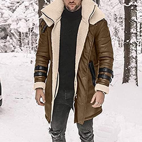 Јакна со качулка за мажи, обичен работен костум со долги ракави, пафери јакна Основни зимски палта на Парка Машки