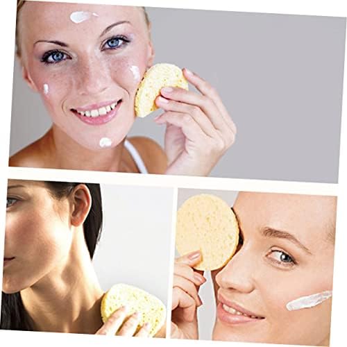 Doitool 50pcs Фондација за нијанса на кожата природен сунѓер Компресиран чистење сунѓери за отстранување на шминка за очите за чистење на лицето