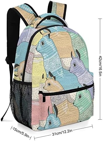 Симпатична лама патувања ранец мода рамо торба со мала тежина мулти-џеб дневен пакет за шопинг за работа во училишна студија