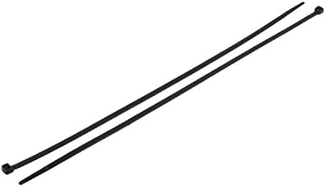 Нов Лон0167 5мм х 350мм Најлонски Самозаклучувачки Кабелски Патент Прицврстувач Црн 100 парчиња (5мм х 350мм Најлон селбстичернде Кабелбиндер Вершлус шварц 100ст