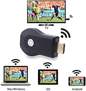 Безжичен дисплеј Dongle WiFi преносен адаптер за приказ 1080p стриминг видео приемник HDMI телефон паметен екраниран екран на пресрет на ТВ -струја