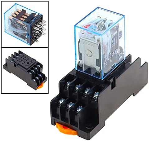 ANIFM 1pc MY4NJ Електронски Микро Мини Електромагнетни Реле 5A 14PIN СО Pyf14a Приклучок База DC/AC 12V 24V 36V 48V 110V 220V