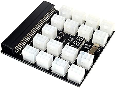 Конектори PCI-E ADAPTER ADAPTER табла 17x 6PIN12V Графички адаптер за адаптер за голема моќност PO Максимална поддршка на конектори за напојување