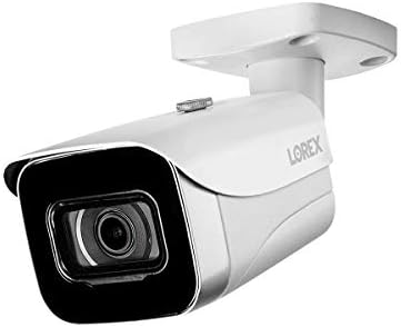 Lorex затворен/надворешна 4K IP безбедносна камера, додаток на метална куршум камера за жичен систем за набудување, ноќно гледање во боја и ултра HD, црна [бара рекордер]