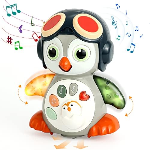 Пингвин Играчки за 1 Годишно Момче Девојка, Музички Играчки За Мали Деца 1-3, Интерактивни Танцување Играчки за 1+ Годишниот,