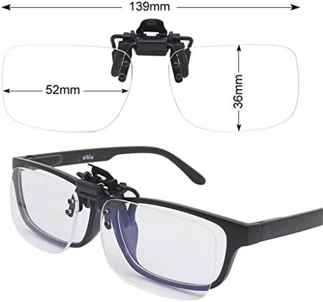 XXXDXDP-Очила За Читање Со Лесни Клипови Се Превртуваат Нагоре И Надолу Без Рамка Лупа Светлина И Лесен За Носење Погоден За Читање
