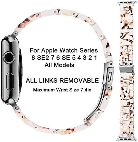 Смола Бенд Компатибилен за Apple Watch Band 40mm 41mm 44mm 45mm, Лесна Нараквица За Замена На Нараквица за Apple Watch Серија 8 SE2 7 SE 6