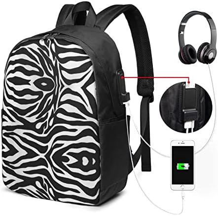 Ytora zebra печати лаптоп торба, деловни чанти подароци за жени жени, компјутерски заштитнички носачи