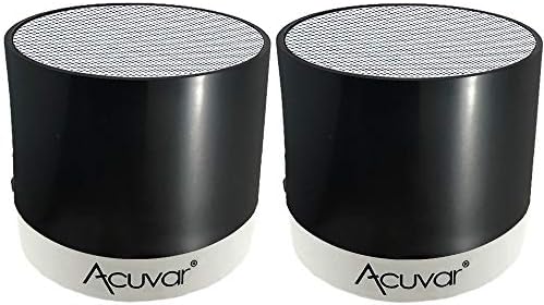 2 Acuvar безжични пополнети мини звучни звуци со микро SD картички читач и USB компатибилност
