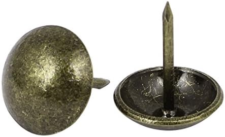 Метални нокти на домаќинството AEXIT, завртки и сврзувачки елементи за реновирање на куполи со глава, бронзен тон 14мм орев и завртки поставени DIA 50pcs
