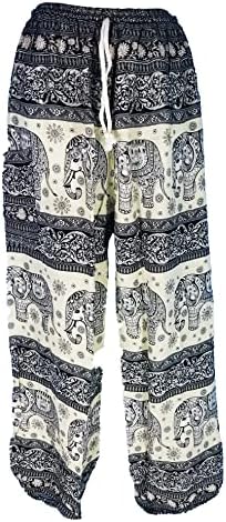 Панталони за печатење на слонови Бохо Харем