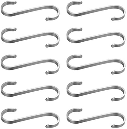 Hemoton Metal Hangers Metal Coat Hanger 10pcs куки мултифункционални не'рѓосувачки челици во облик на решетката за складирање на