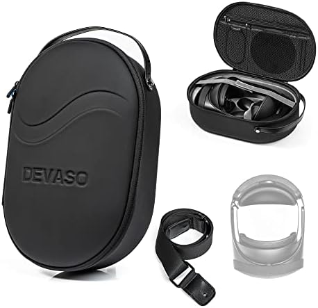Случај за носење на Девасо за Мета Потрага Про, Делукс Силен заштитен пат за патување за слушалки и додатоци за мета потрага Pro