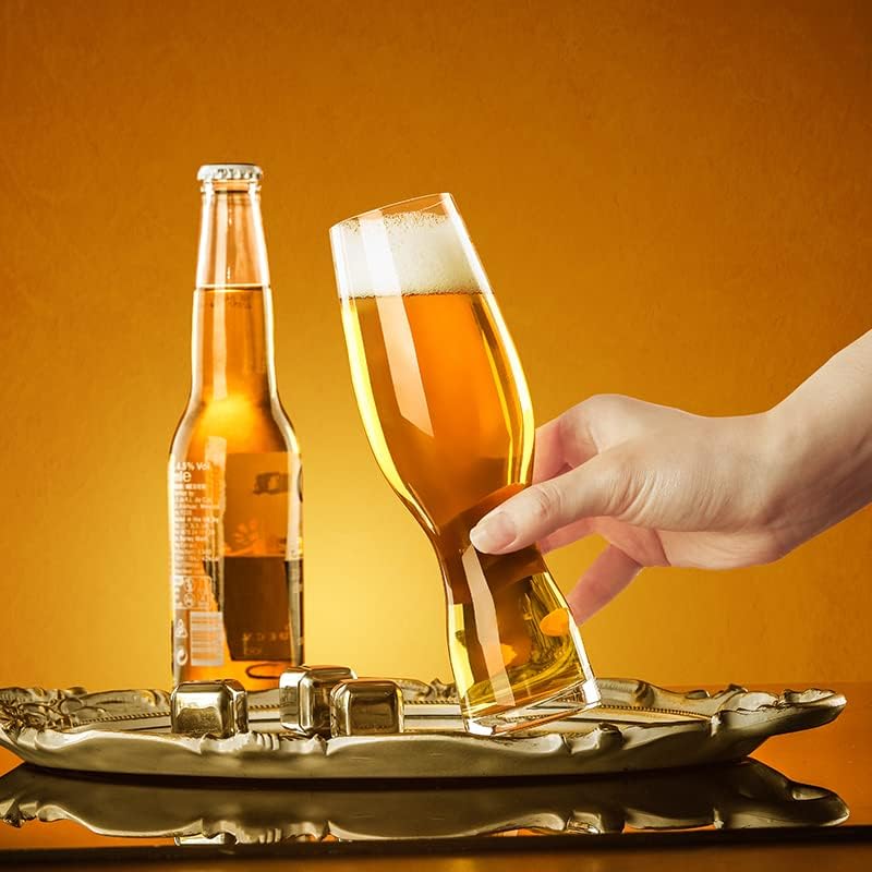 Јилунео Занаетчиско пиво стакло германска пченица нацрт пиво стакло креативен бар стакло вино стакло печатено лого 500мл精酿啤酒杯 德国лого 500мл
