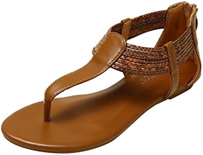 Gufesf сандали жени фустани летен стан, женски сандали се лизгаат на лак за поддршка на флип -папучи женски обични чевли
