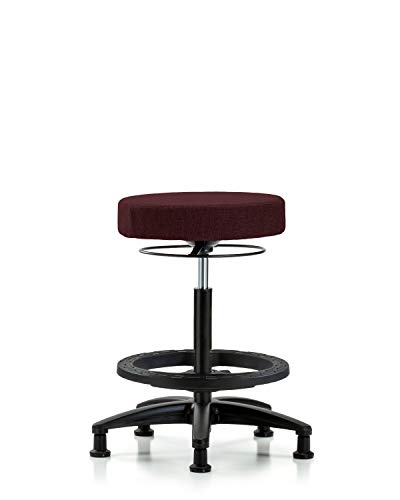 Седење Labtech LT41973 Столче со висока клупа, ткаенина, најлон база - црно стапало, лизгање, црно
